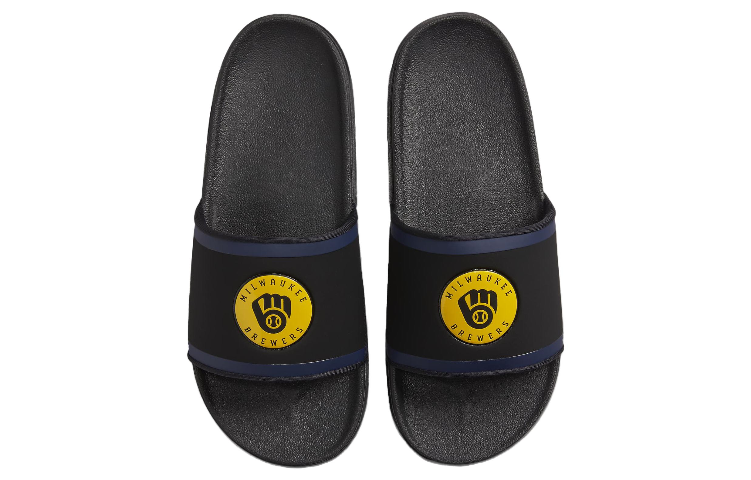 Lookbook MLB x Nike Selipar Offcourt 'Milwaukee Brewers 2023' DH6977-002