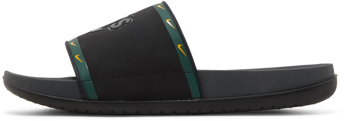 MLB x Nike OffCourt Slide 'Oakland Athletics' Sandal DH6976-001 Lookbook MLB x Nike OffCourt Slide 'Oakland Athletics' Sandal DH6976-001