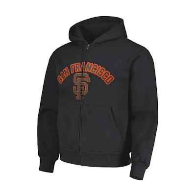 MLB PLEASURES FW23 San Francisco Giants Full-Zip Hoodie Black () 200032463