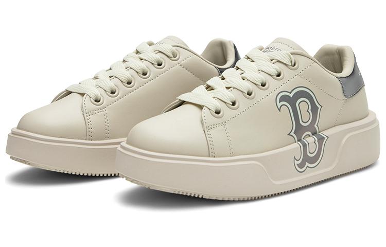 MLB Vans Low 'Boston Red Sox Cream Grey' 圖 3
