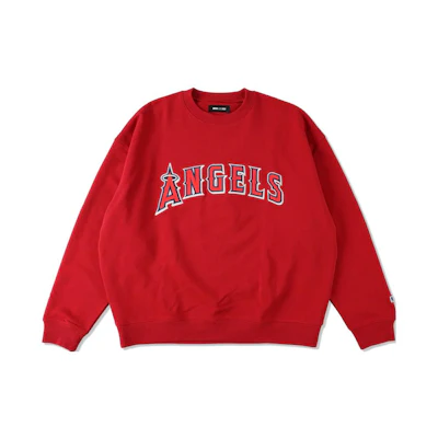 MLB Wind And Sea Angels Logo Red Crewneck Sweatshirt Unisex WDS-C-MLB5-23-AP-Q2-06-ANGELS