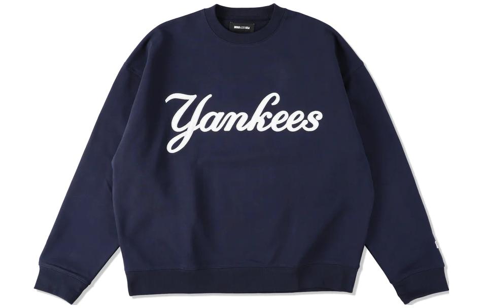 MLB Wind And Sea Yankees Logo Navy Sweatshirt Unisex Casual Collaboration WDS-C-MLB5-23-AP-Q2-06-YANKEES