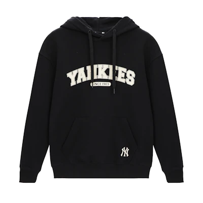 MLB Yankees 23FW Black Pullover Hoodie Unisex Casual College Style Long Sleeve 3AHDV0134-50BKS