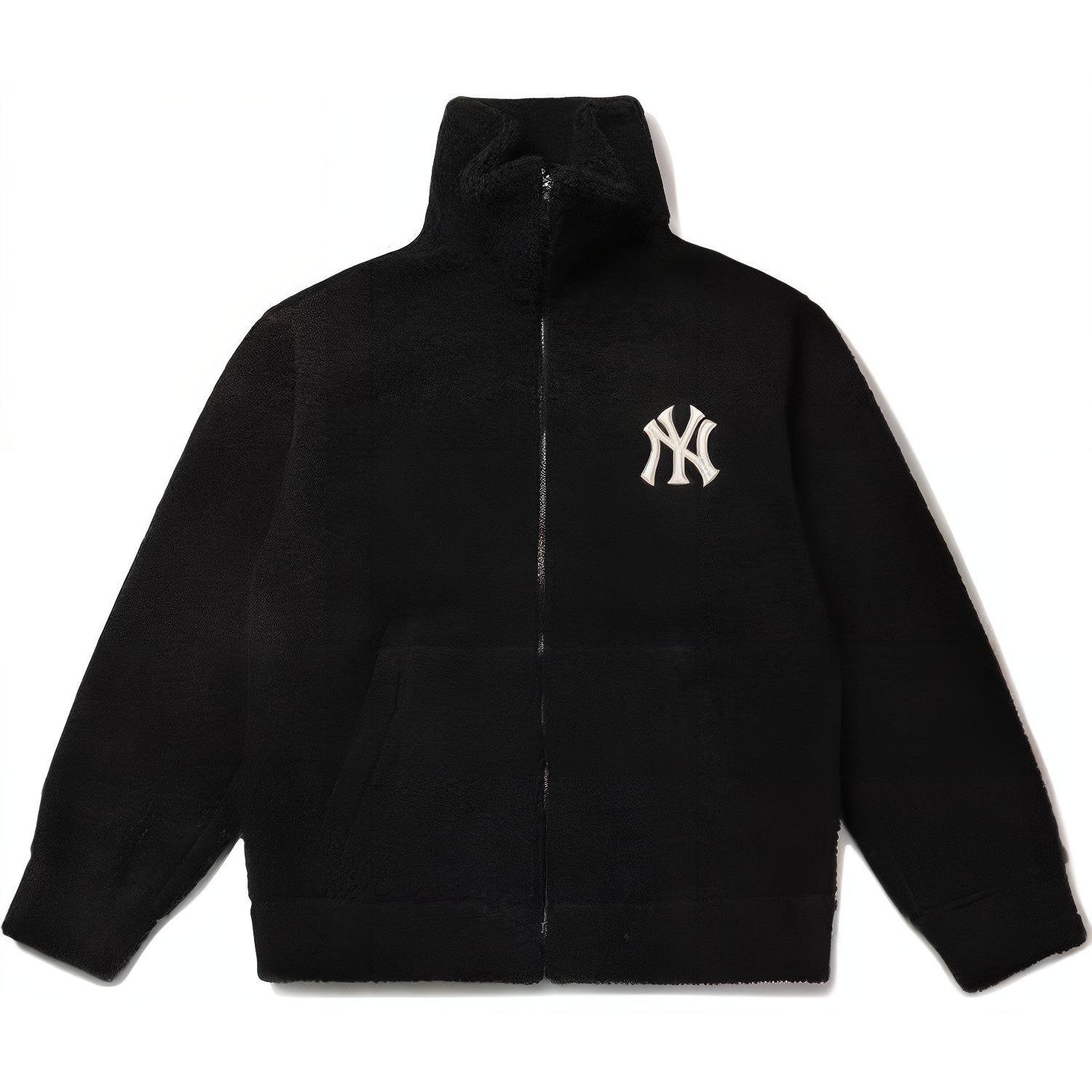 MLB Yankees Black Fleece Zip-Up Jacket Unisex 31JPF3111-50L