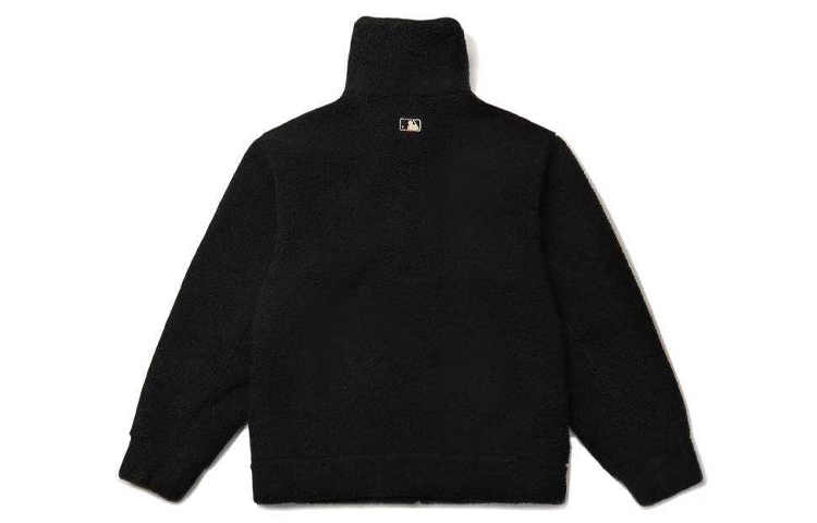 Lookbook MLB 紐約洋基隊黑色抓絨拉鍊外套 男女適用 31JPF3111-50L