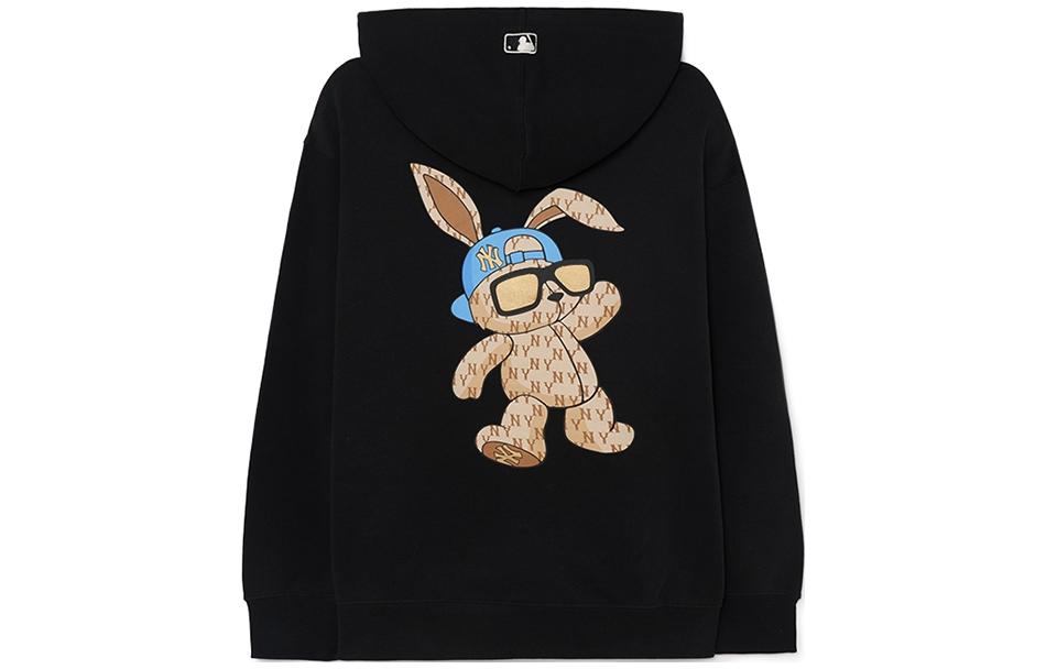 MLB Yankees Cartoon Print Hoodie Unisex Black 3AHDQ0131-50BKS 圖 2