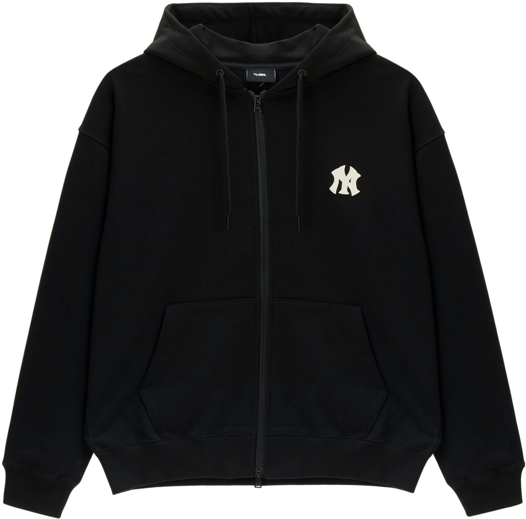 mlb-yankees-fw-23-black-zip-up-hoodie-jacket-unisex-with-letter-print-design-3-atrb-0134-50-bks