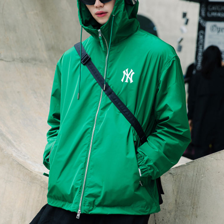 MLB Yankees Green Hoodie Zip-Up Jacket Unisex Casual Sweatshirt 3AWJB0731-50GNN 圖 4