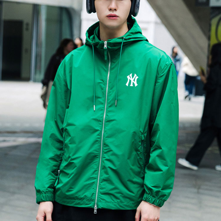 MLB Yankees Green Hoodie Zip-Up Jacket Unisex Casual Sweatshirt 3AWJB0731-50GNN 圖 5