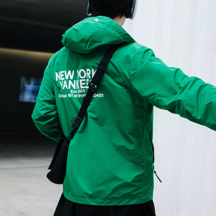 MLB Yankees Green Hoodie Zip-Up Jacket Unisex Casual Sweatshirt 3AWJB0731-50GNN 圖 6