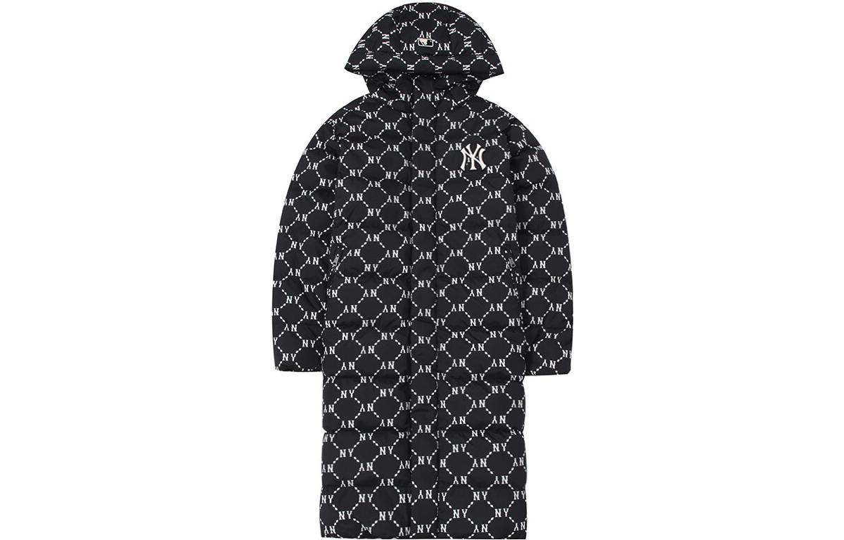 MLB Yankees Letter Logo Puffer Jacket Black Unisex. 3ADJM0926-50BKS