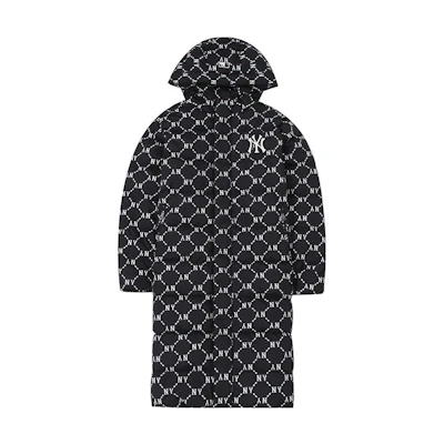MLB Yankees Letter Logo Puffer Jacket Black Unisex. 3ADJM0926-50BKS