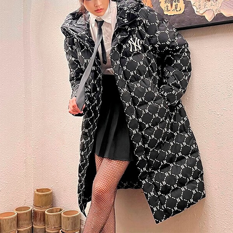 MLB Yankees Letter Logo Puffer Jacket Black Unisex. 3ADJM0926-50BKS 圖 4