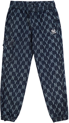 MLB Yankees Letter Print Jogger Jeans Unisex Dark Blue 3ADP02014-50BLD Buy MLB Yankees Letter Print Jogger Jeans Unisex Dark Blue 3ADP02014-50BLD