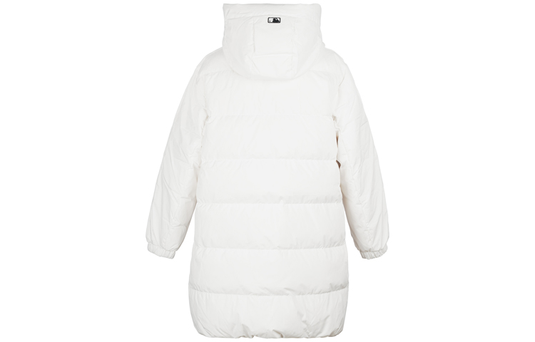 MLB Yankees Logo Embroidered Long Down Jacket White Unisex Winter Collection 31DJZ9061-50W 圖 3