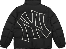 MLB Yankees Logo Print Black Puffer Jacket Unisex Short Loose Fit Long Sleeve 3ADJB0116-50BKS MLB Yankees Logo Print Black Puffer Jacket Unisex Short Loose Fit Long Sleeve 3ADJB0116-50BKS