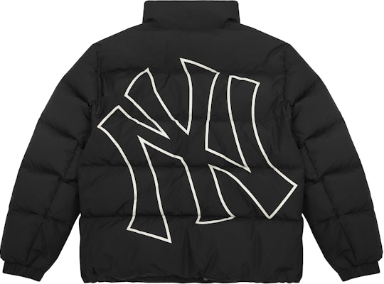 MLB 洋基隊標誌印花黑色短版寬鬆版羽絨外套 男女長袖款 3ADJB0116-50BKS Order MLB 洋基隊標誌印花黑色短版寬鬆版羽絨外套 男女長袖款 3ADJB0116-50BKS