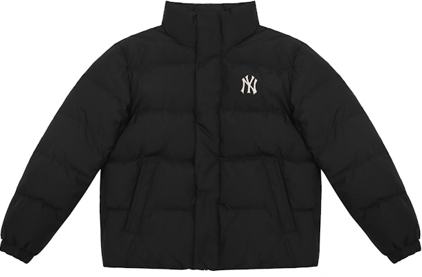 MLB 洋基隊標誌印花黑色短版寬鬆版羽絨外套 男女長袖款 3ADJB0116-50BKS Lookbook MLB 洋基隊標誌印花黑色短版寬鬆版羽絨外套 男女長袖款 3ADJB0116-50BKS