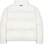 Lookbook MLB Yankees Logo Short White Down Jacket Unisex with Stand-Up Collar and Zip. 3ADJM1026-50IVS