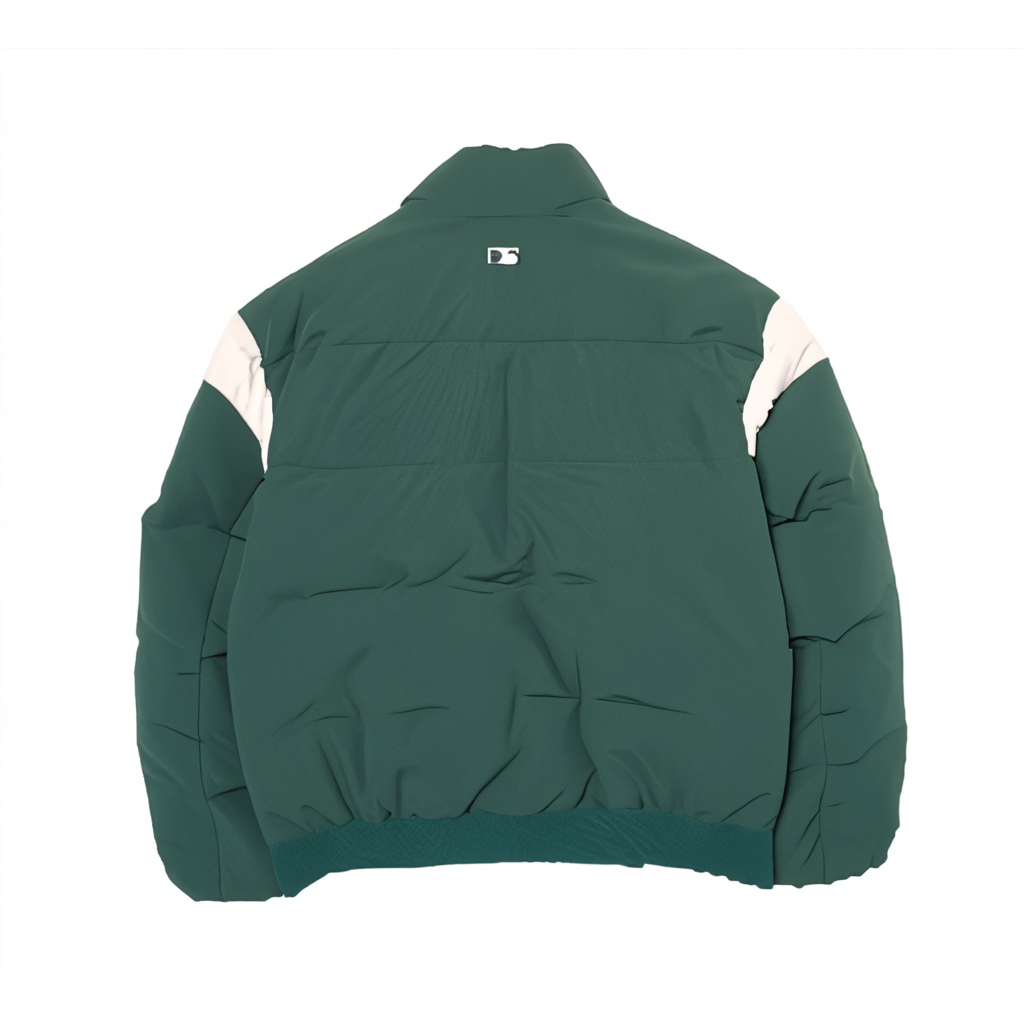 MLB Yankees Logo Zip-Up Puffer Jacket Unisex Long Sleeve - Dark Green. 3ADJV1146-50GND 圖 3