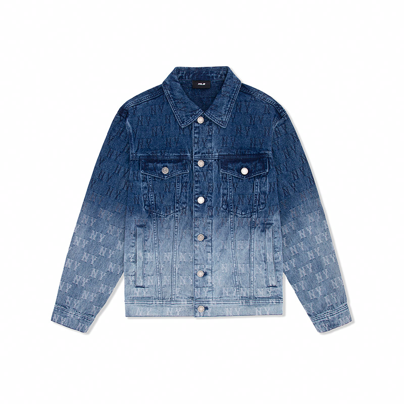 Order Chaqueta Denim Unisex MLB Yankees Monograma Degradado - Azul Marino. 3ADKM0351-50NYD