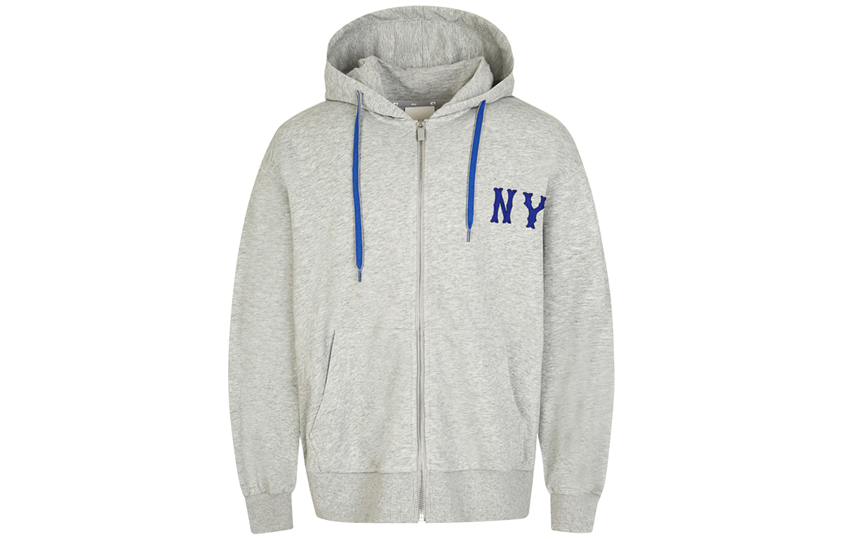 MLB Yankees NY Embroidered Casual Hoodie Unisex Gray - Perfect Gift Idea 31TR02011-50M
