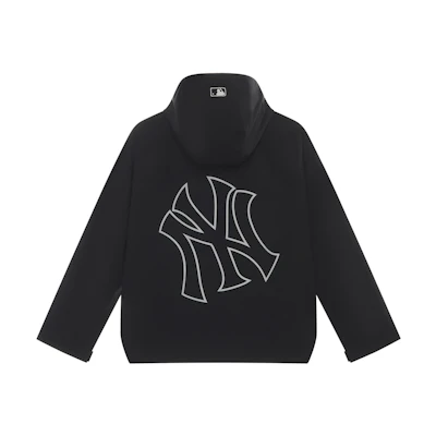 MLB Yankees Outdoor Waterproof Reflective Logo Windbreaker Jacket Black Unisex 3AWJB0344-50BKS