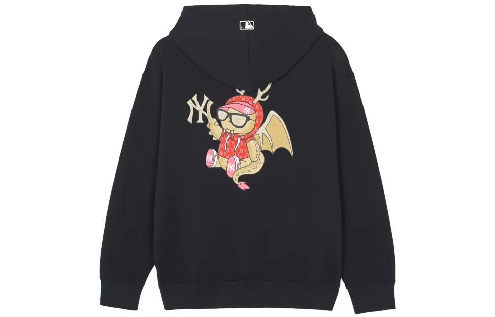 MLB Year of the Dragon NY Yankees SS24 Cartoon Hoodie Black Unisex 3AHDQ0141-50BKS
