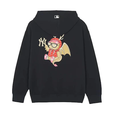MLB Year of the Dragon NY Yankees SS24 Cartoon Hoodie Black Unisex 3AHDQ0141-50BKS