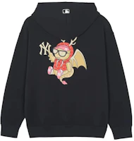 Order MLB 紐約洋基隊龍年SS24卡通黑色連帽衫 男女款 3AHDQ0141-50BKS