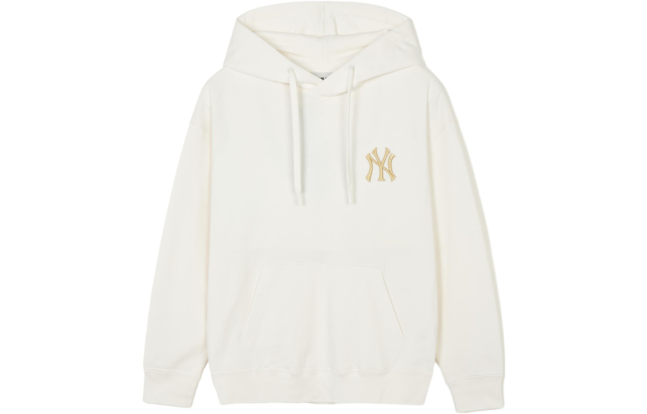 Lookbook MLB 龍年 SS24 洋基連帽衫 男女白色卡通龍圖案 3AHDQ0141-50CRS