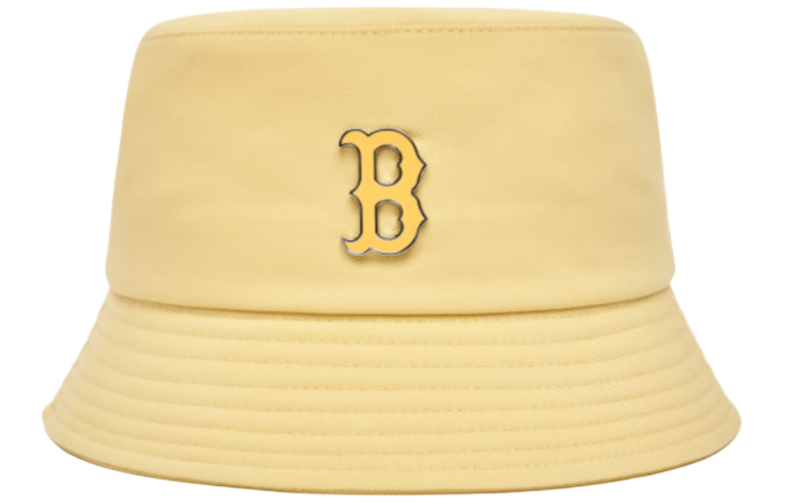 MLB Yellow Fashion Bucket Hat Unisex Casual Sweet Trendy Couple Style 3AHT0123N-43NBD
