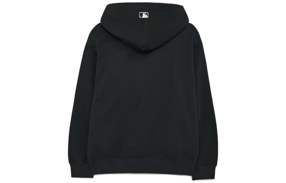MLB Zip-Up Hoodie Jacket Black Unisex with Letter Logo Design 3ATRB0131-50BKS 圖 3