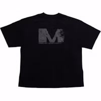 Order MM6 Maison Margiela 黑色字母印花短袖圓領T恤 SH0GC0048-S24312-900