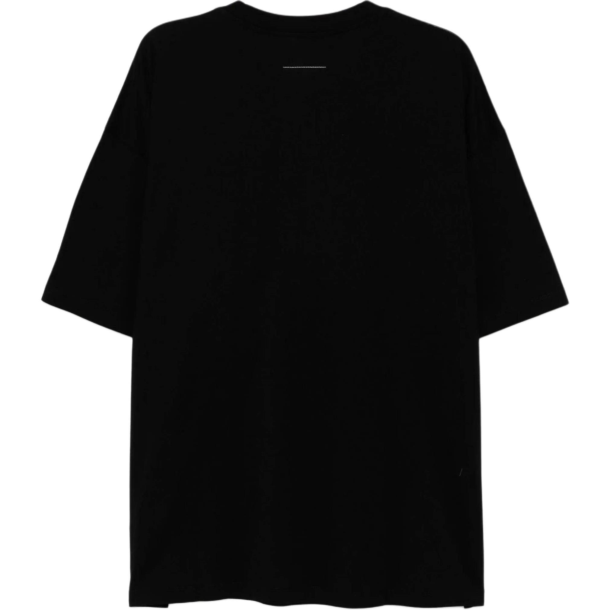Lookbook MM6 Maison Margiela  Black Alphabet Crewneck Short Sleeve T-Shirt SH0GC0048-S24312-900