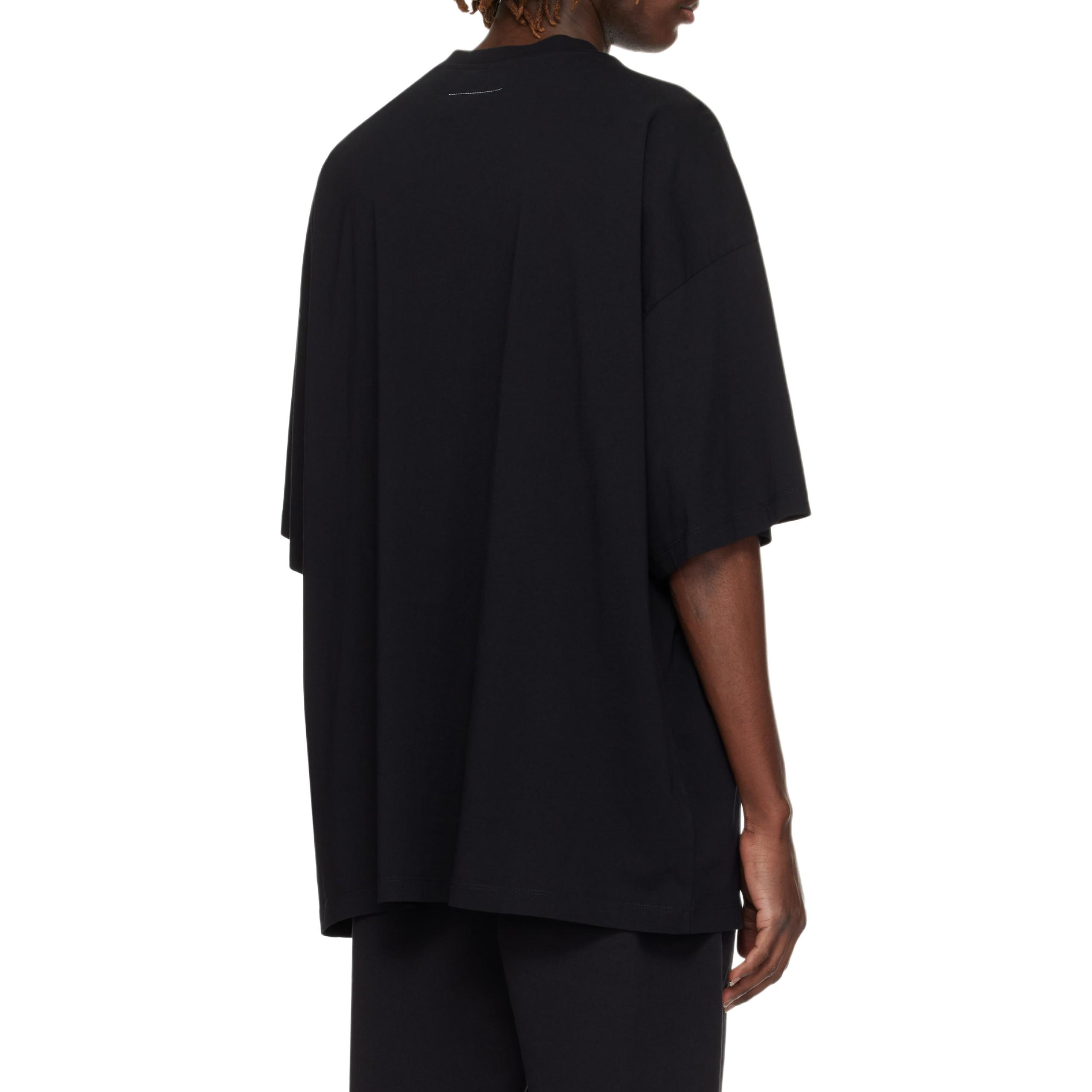 Details for MM6 Maison Margiela  Black Alphabet Crewneck Short Sleeve T-Shirt SH0GC0048-S24312-900