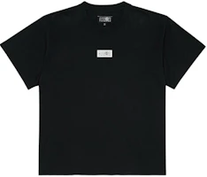 MM6 Maison Margiela Black Cotton Knit Crew Neck T-Shirt SH0GC0032S24312-900 MM6 Maison Margiela Black Cotton Knit Crew Neck T-Shirt SH0GC0032S24312-900