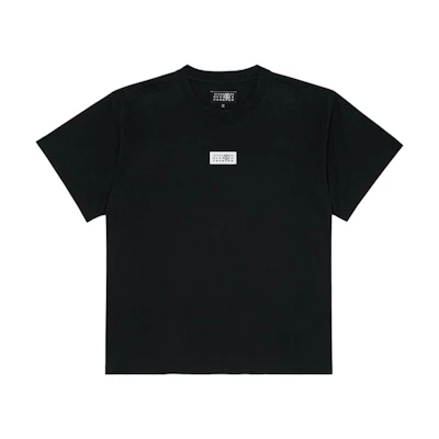 MM6 Maison Margiela Black Cotton Knit Crew Neck T-Shirt SH0GC0032S24312-900