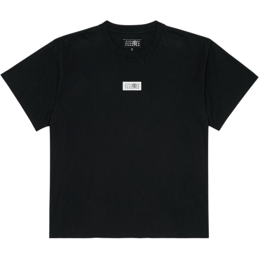 Order MM6 Maison Margiela 黑色棉質針織圓領T恤 SH0GC0032S24312-900