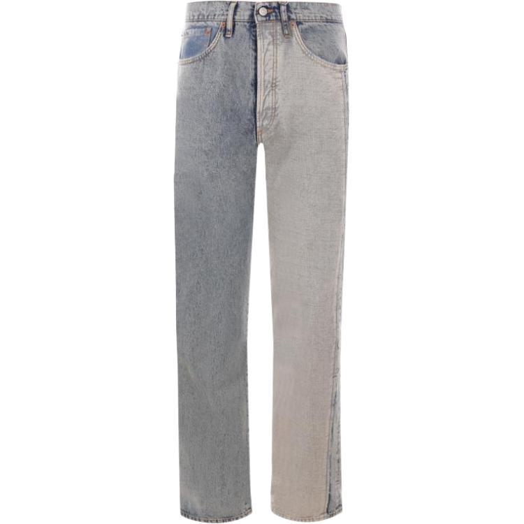 MM6 Maison Margiela  Blue Colorblock Straight-Leg Buttoned Jeans. SH0LA0006S30844-962 圖 2