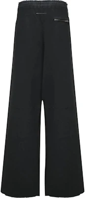 MM6 메종 마르지엘라 디스트레스드 니트 로고 와이드 레그 팬츠 블랙 SH2KA0021M25004-900 Lookbook MM6 메종 마르지엘라 디스트레스드 니트 로고 와이드 레그 팬츠 블랙 SH2KA0021M25004-900