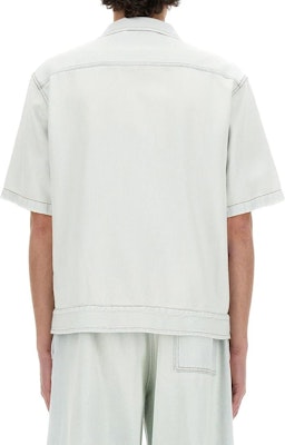 Camisa de mezclilla gris de manga corta MM6 Maison Margiela. SH0DR0003S30460-992 Lookbook Camisa de mezclilla gris de manga corta MM6 Maison Margiela. SH0DR0003S30460-992