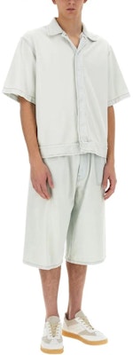 Camisa de mezclilla gris de manga corta MM6 Maison Margiela. SH0DR0003S30460-992 Shop Camisa de mezclilla gris de manga corta MM6 Maison Margiela. SH0DR0003S30460-992