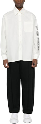 MM6 Maison Margiela Kemeja Butang Lengan Panjang Putih Gading. SH2DT0002S47294-101 Shop MM6 Maison Margiela Kemeja Butang Lengan Panjang Putih Gading. SH2DT0002S47294-101