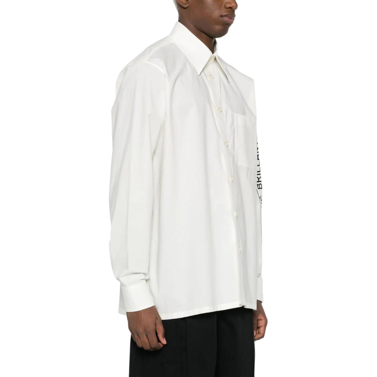 Purchase MM6 Maison Margiela Kemeja Butang Lengan Panjang Putih Gading. SH2DT0002S47294-101