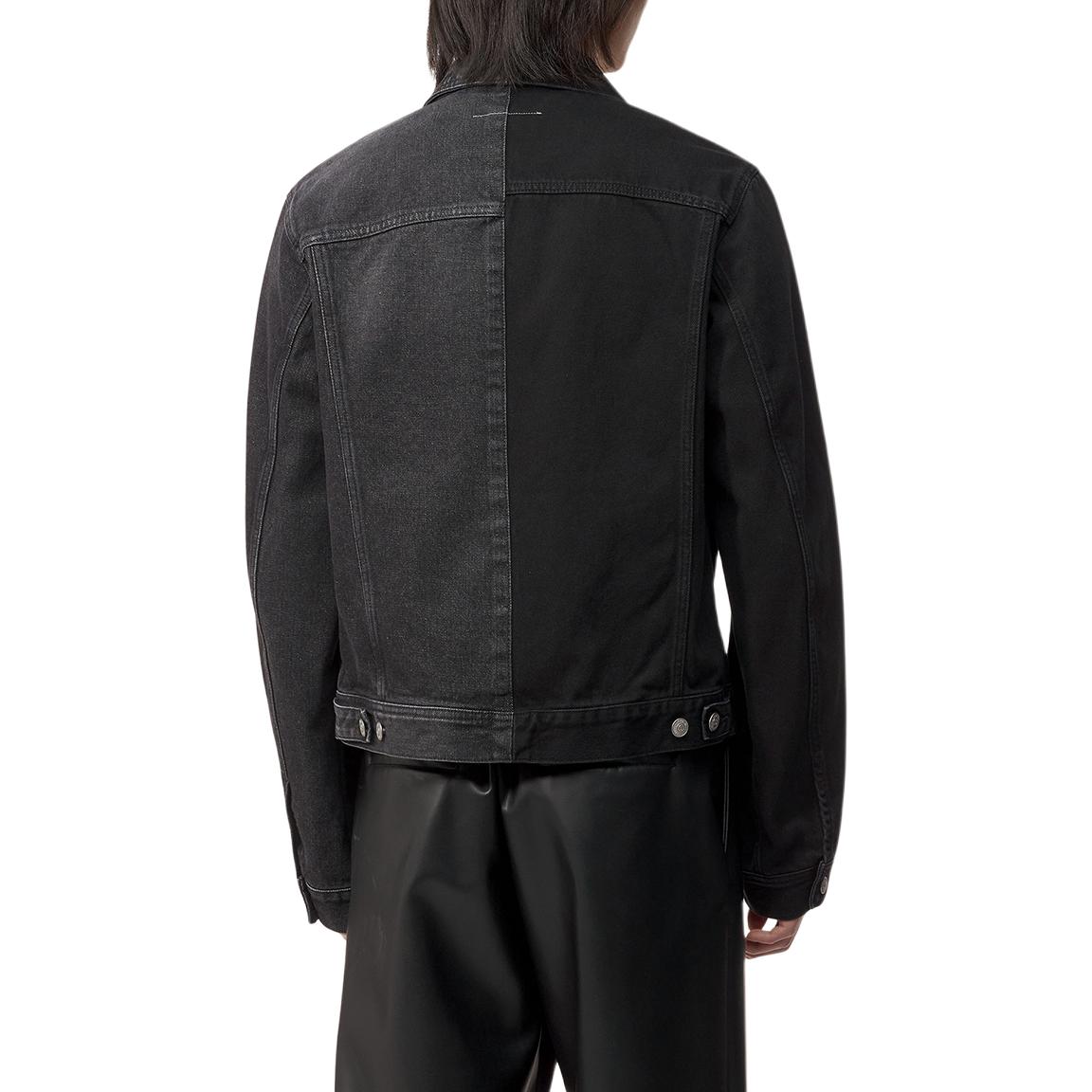 Lookbook Chaqueta Corta Negra de Botón Único MM6 Maison Margiela. SH2AM0004MTN007961