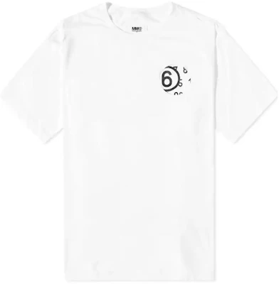 MM6 Maison Margiela White Number Print Crewneck Short Sleeve T-Shirt. S62GD0146S23588-100 Buy MM6 Maison Margiela White Number Print Crewneck Short Sleeve T-Shirt. S62GD0146S23588-100