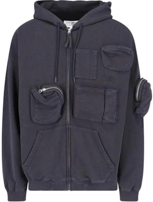 MM6 Maison Margiela 黑色LOGO印花拉鍊連帽外套 男款 SH0HG0003M25003899 Order MM6 Maison Margiela 黑色LOGO印花拉鍊連帽外套 男款 SH0HG0003M25003899