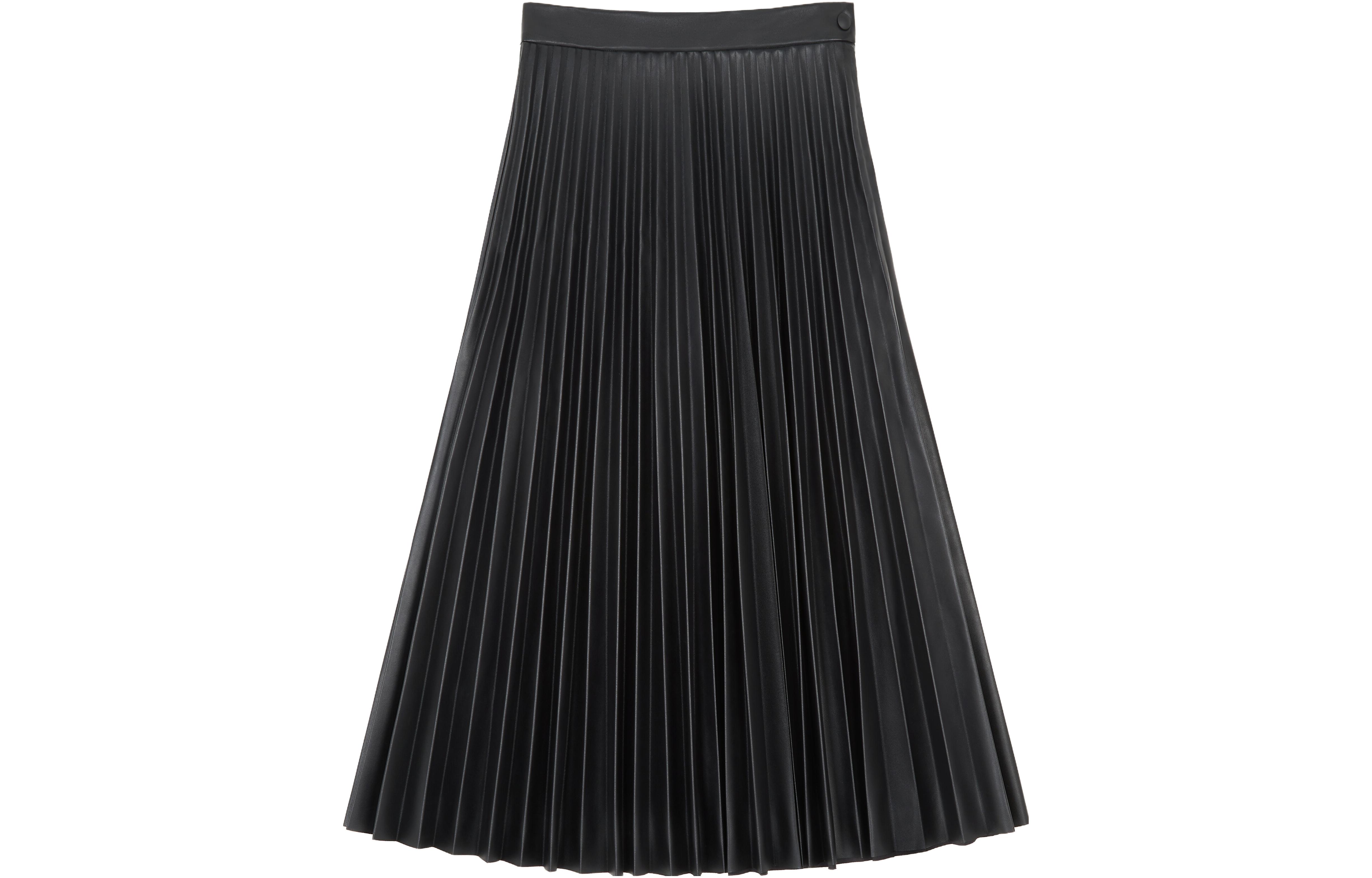 MM6 Maison Margiela Black Midi Pleated Skirt S52MA0192S54449-900