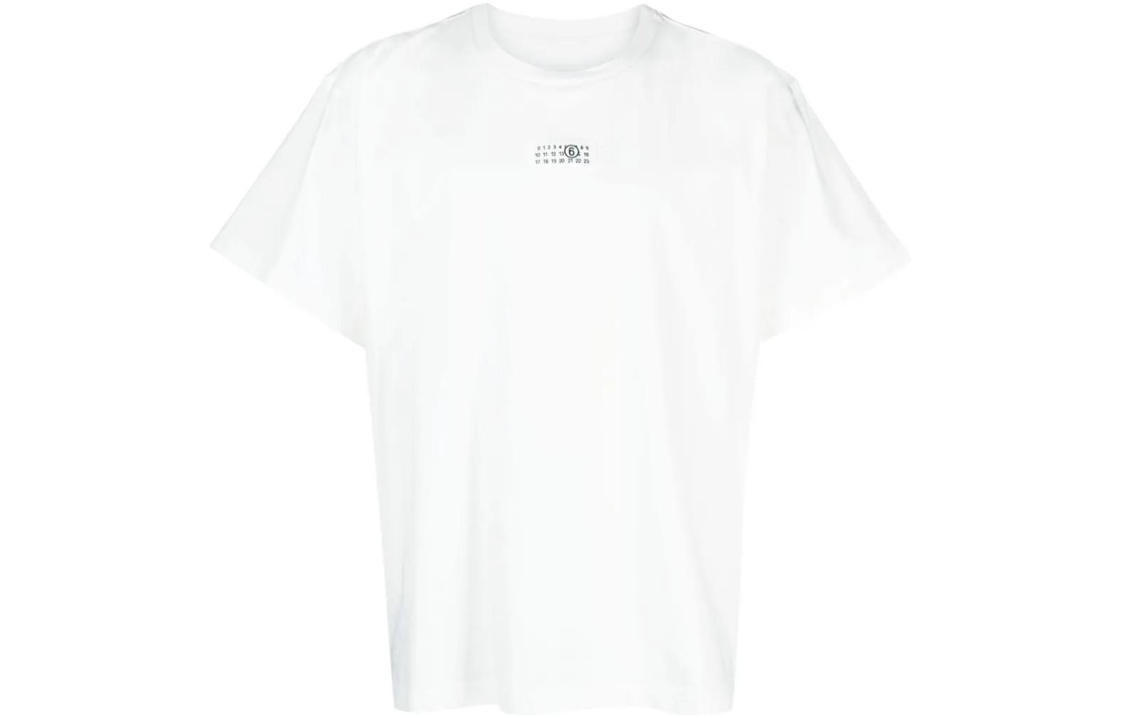 MM6 Maison Margiela Crewneck Plain White Short Sleeve T-Shirt Men’s S52GC0300S24311101